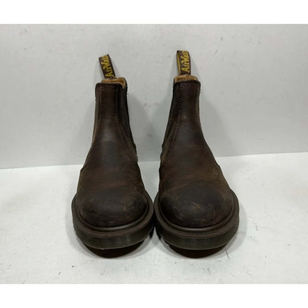 Dr. Martens 2976 Crazy Horse Brown Leather Chelsea Boots Women's Size 7